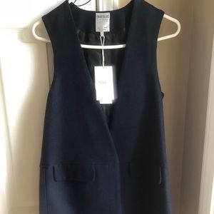 Zara Navy wool vest